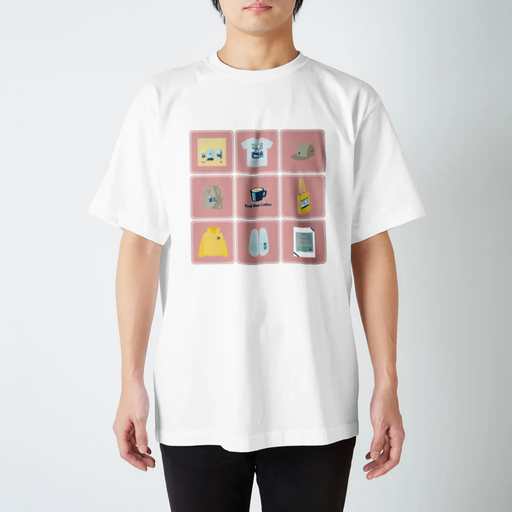 Teal Blue CoffeeのTealBlueItems _Cube PINK Ver. Regular Fit T-Shirt