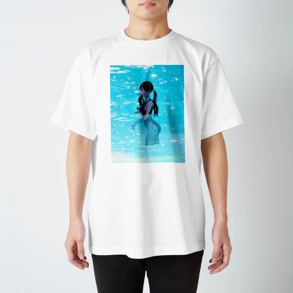 ぴんころのスクール水着の女の子 Regular Fit T-Shirt