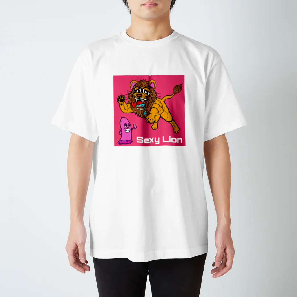 スミダ商店のSexy Lion Regular Fit T-Shirt