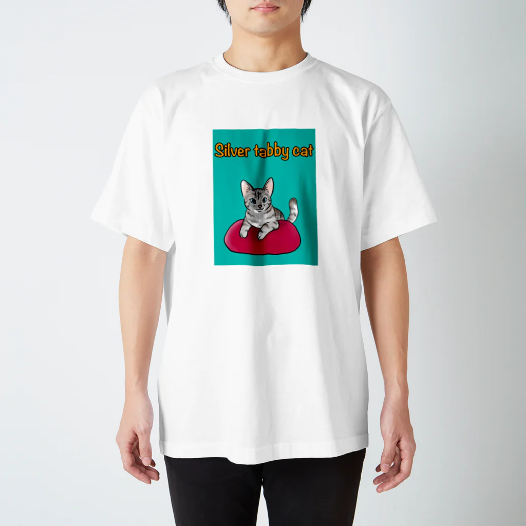 Chinagiのサバトラ猫 スタンダードTシャツ