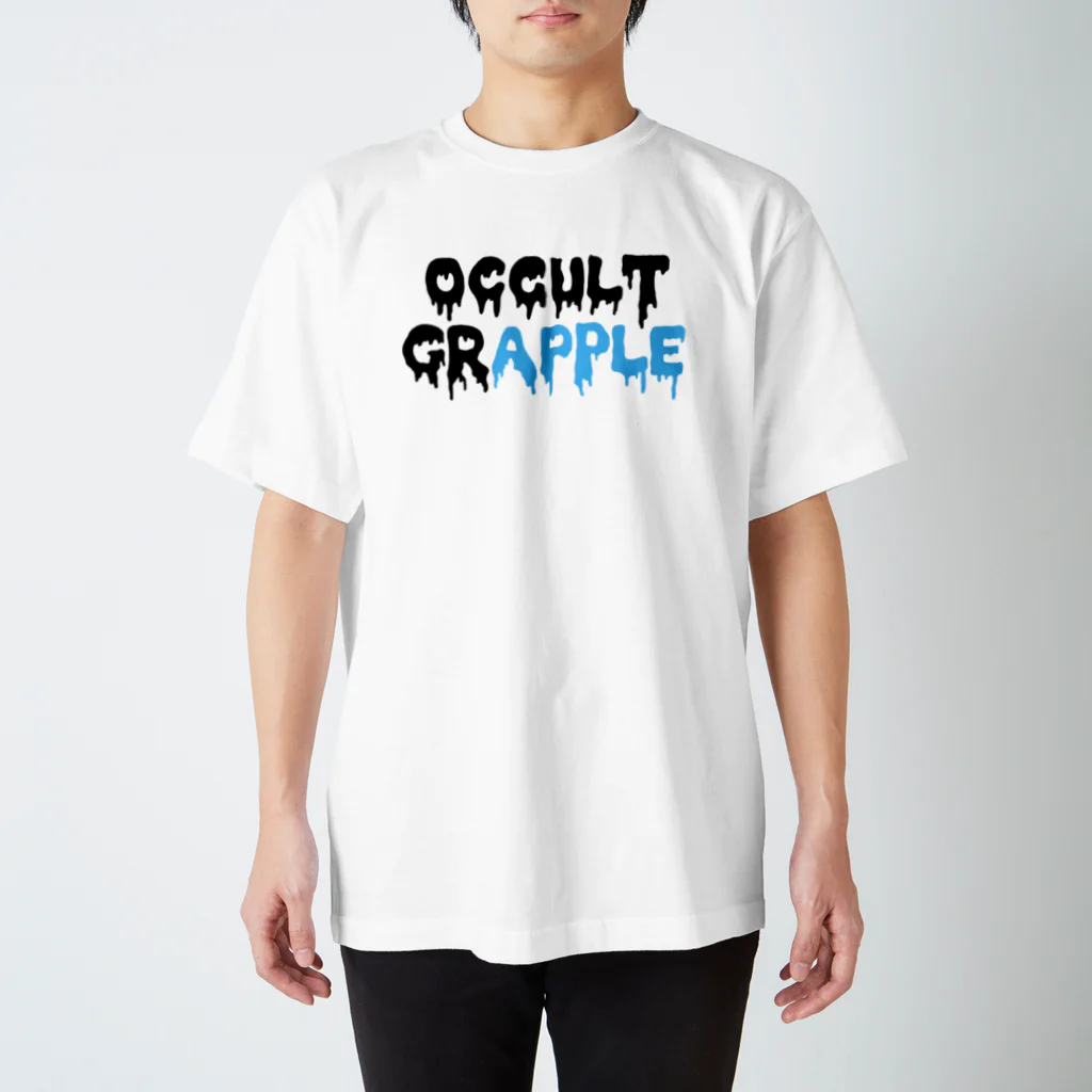 OCCULT GRAPPLEのOCCULT GRAPPLE ロゴTシャツ　黒青ver Regular Fit T-Shirt