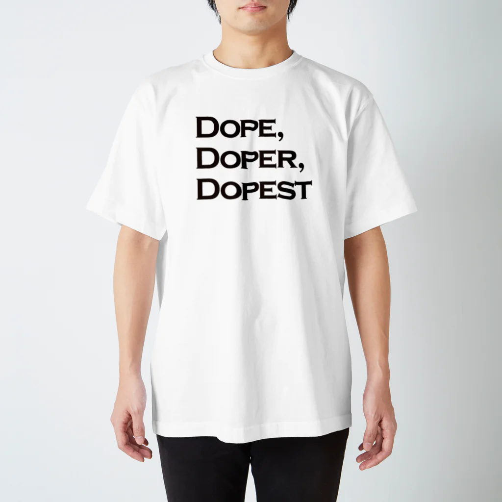 mangatronixのDope, Doper, Dopest(薄い色ボディ用) Regular Fit T-Shirt