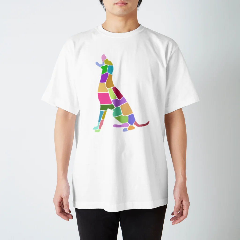 DOG WAVESのコラージュ犬 Regular Fit T-Shirt