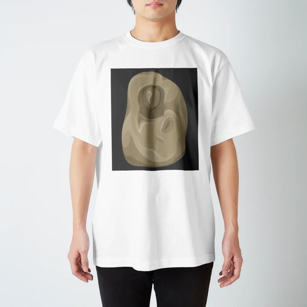 アトリエヱキパの彫刻（偽）　version2 Regular Fit T-Shirt