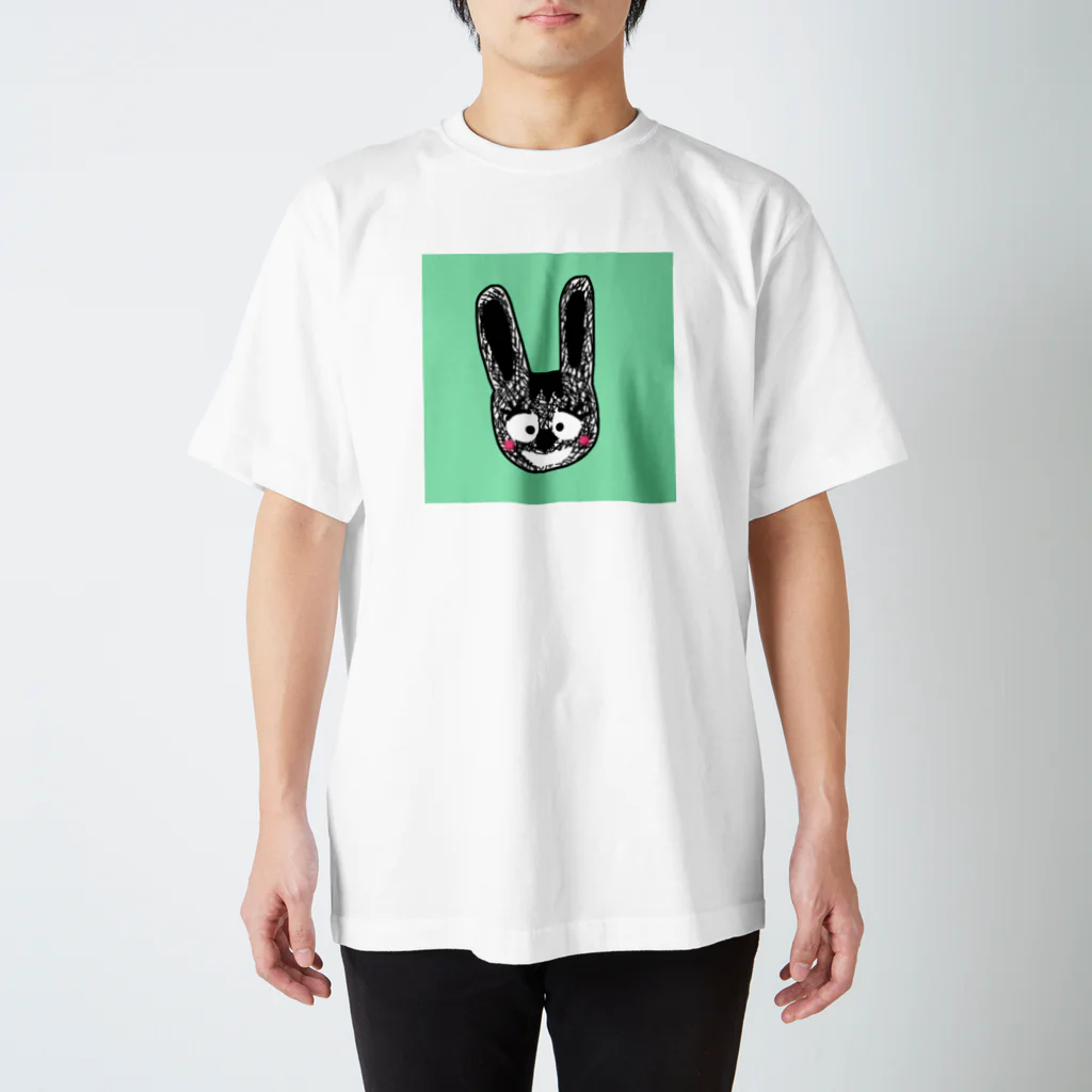 usa100の癖うさぎグリーン Regular Fit T-Shirt