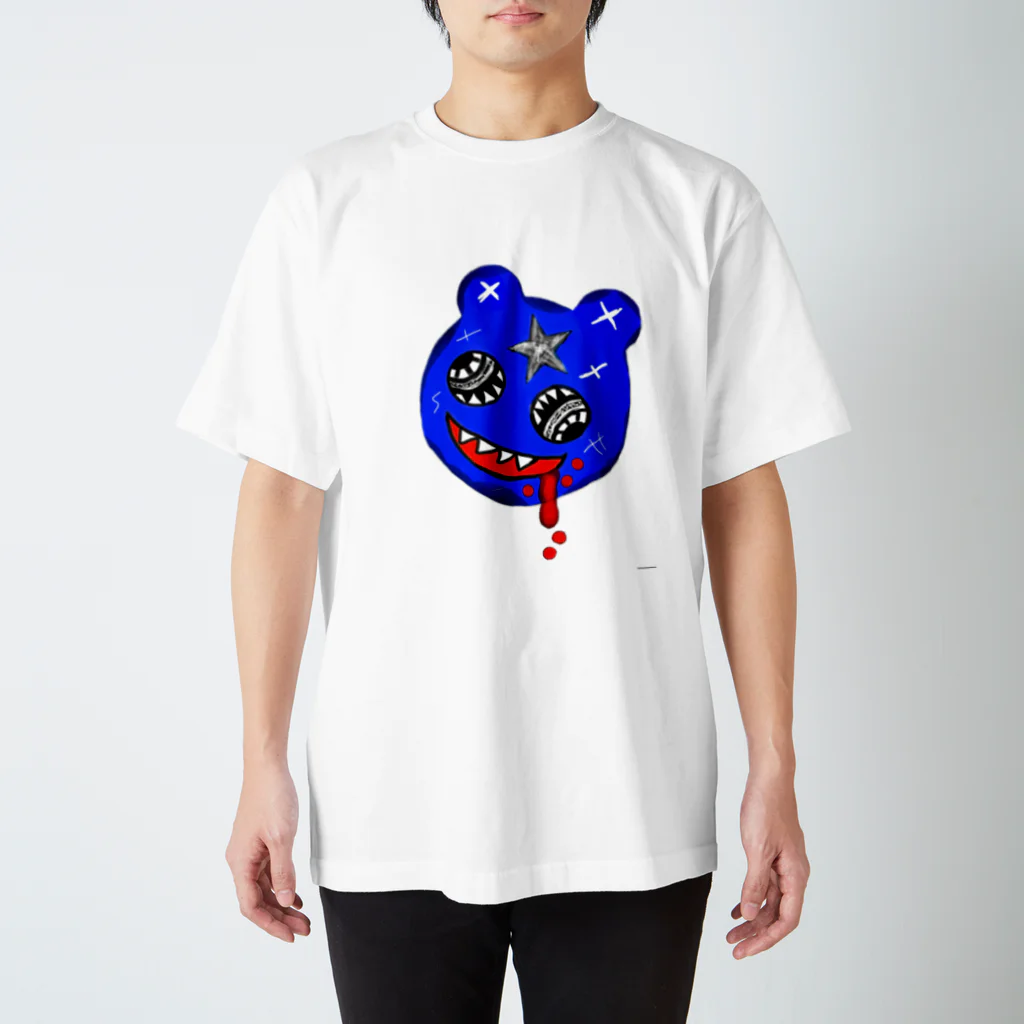 yukiのBlue bear🧸 Regular Fit T-Shirt