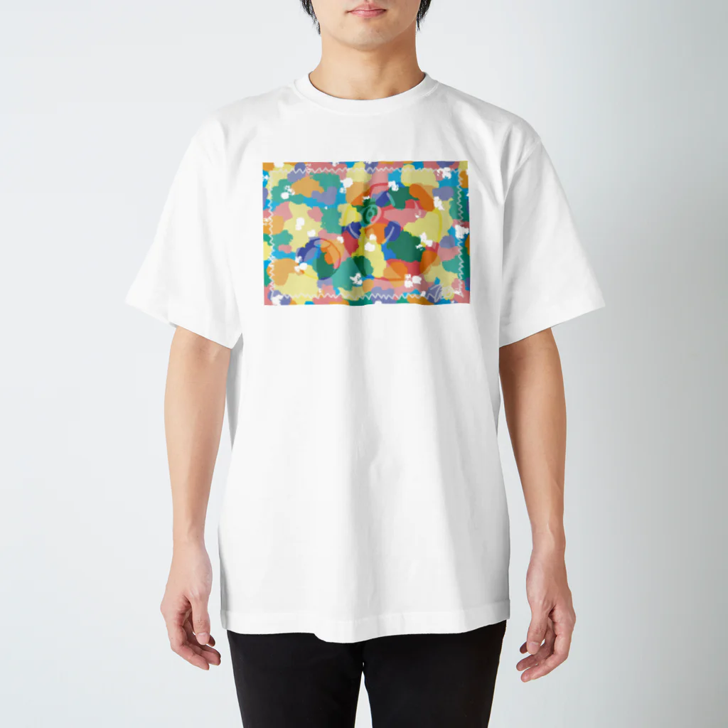 点々丸天丸_ｵｵﾄﾘﾃﾌの創作　紙風船『淡』 スタンダードTシャツ