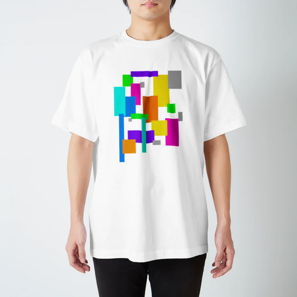 MosaicersグッズストアのカラフルパネルTシャツ スタンダードTシャツ