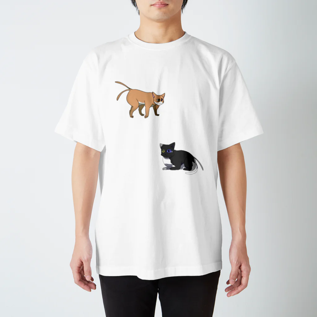 Flowerの猫又 Regular Fit T-Shirt