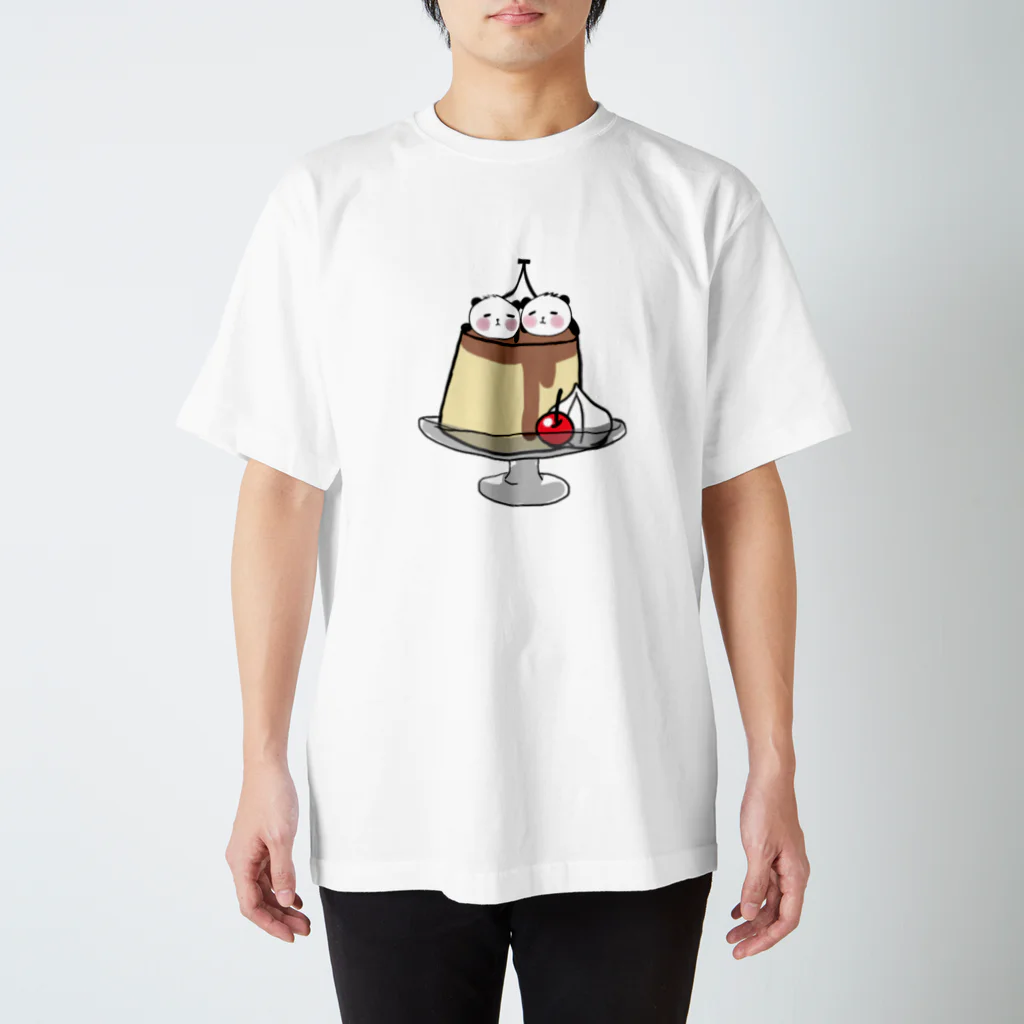 ぱんだ日和のtwins pudding スタンダードTシャツ