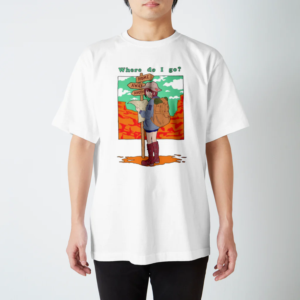 鹿羽サナトリウムのWhere do I go? スタンダードTシャツ