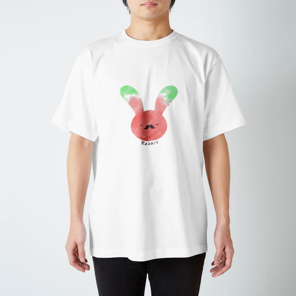 o-komeのうさぎのおっさん(すいか） スタンダードTシャツ