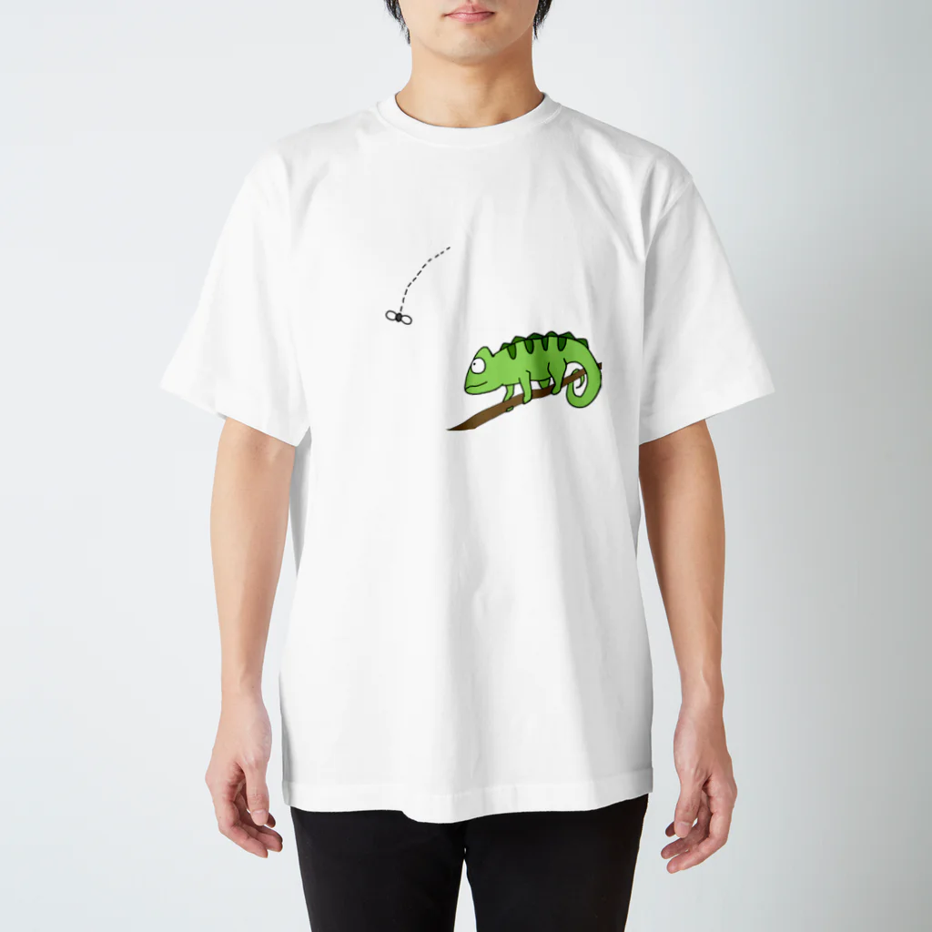 海月ノナガレのムシとりカメレオン 티셔츠