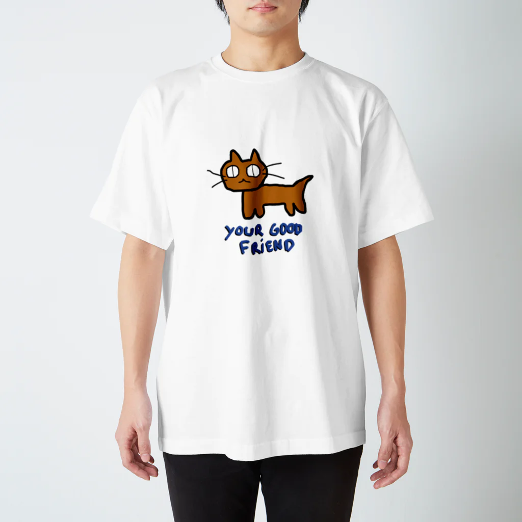 RAFAEL SUZUKI の茶色猫 Regular Fit T-Shirt