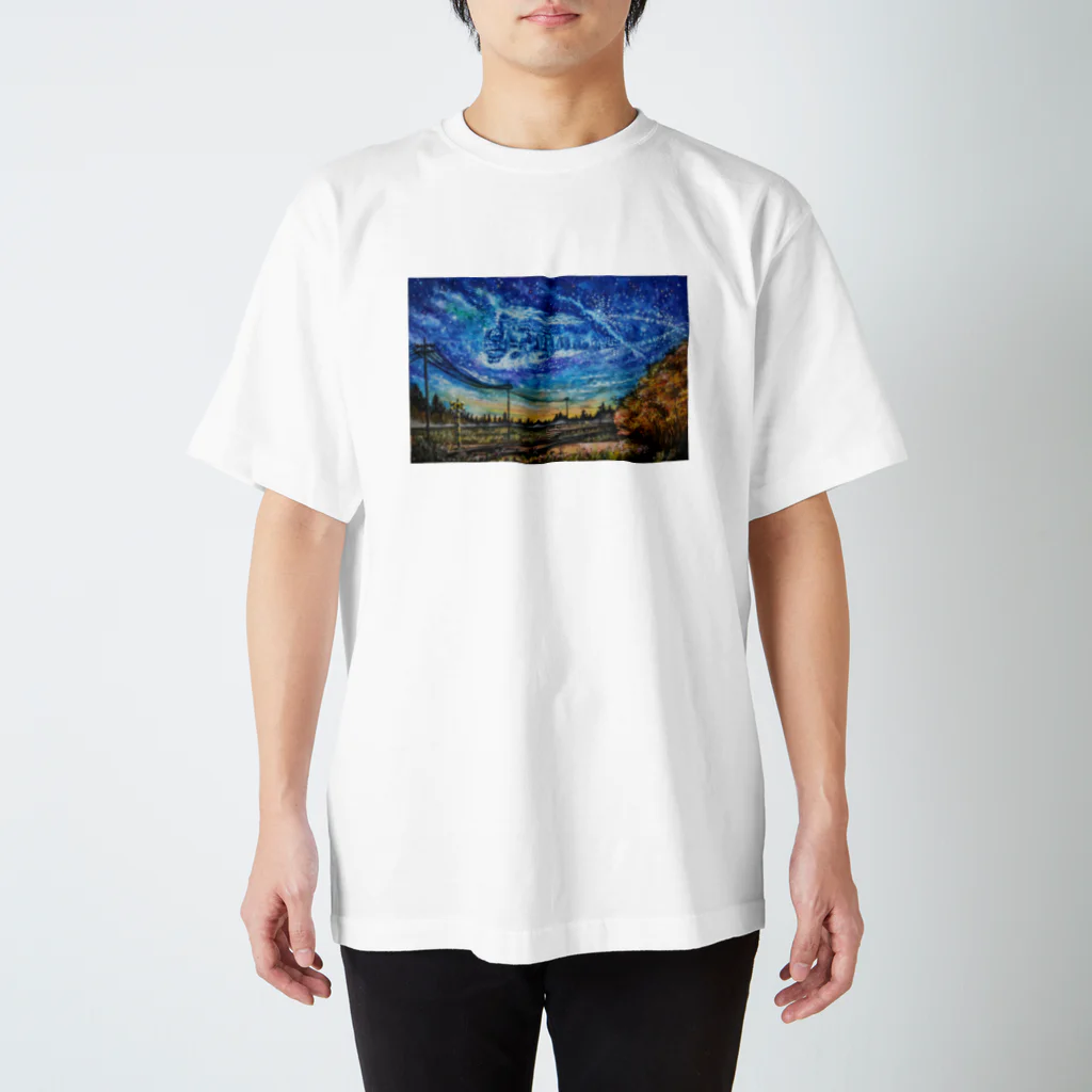 星空絵かきのアトリエの銀河鉄道の夜明け Regular Fit T-Shirt