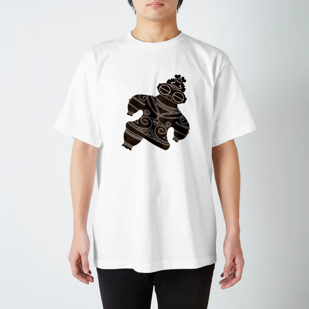 Second Wildlifeの遮光器土偶ナナメ２ スタンダードTシャツ