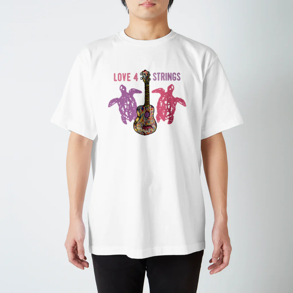 TAKESHI IS TAKESHIのUKULELE_love4strings スタンダードTシャツ