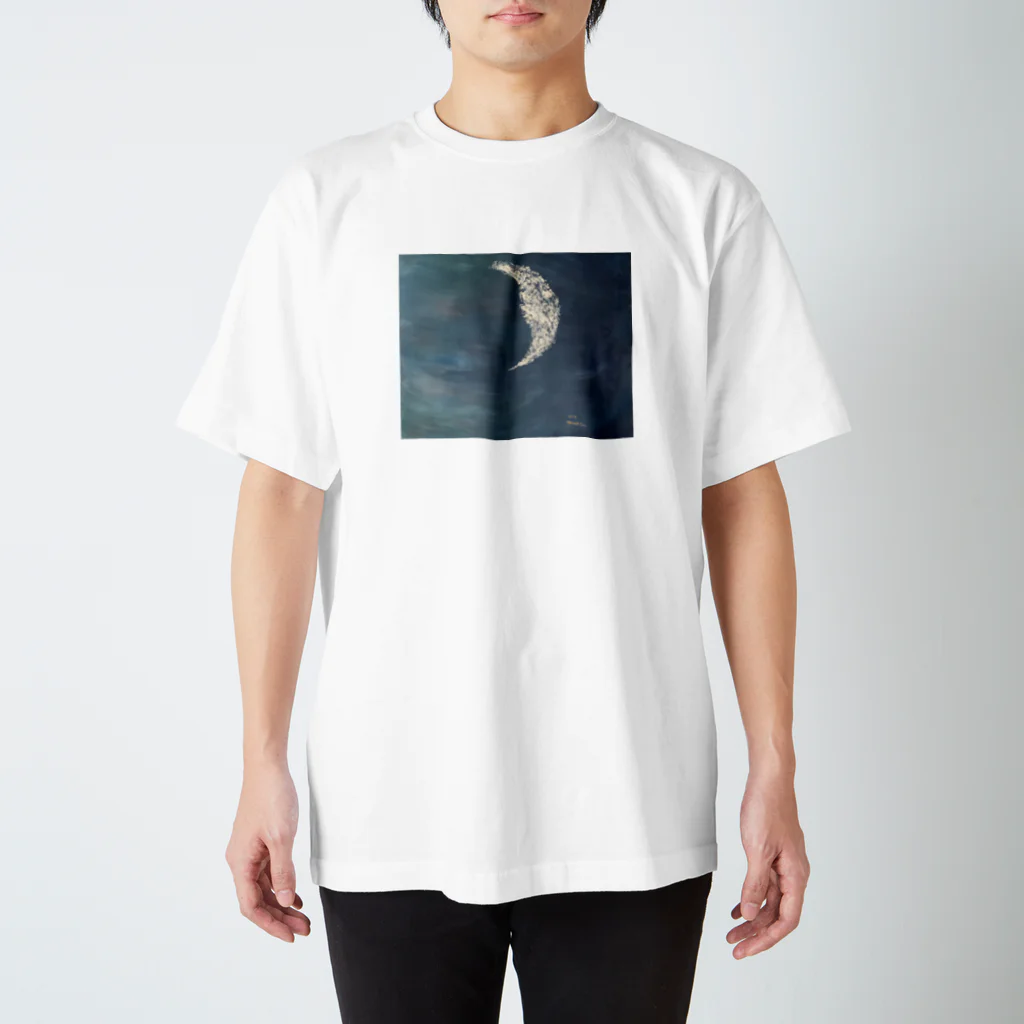 MAINA YUI SHOPの浮かぶ月 Regular Fit T-Shirt