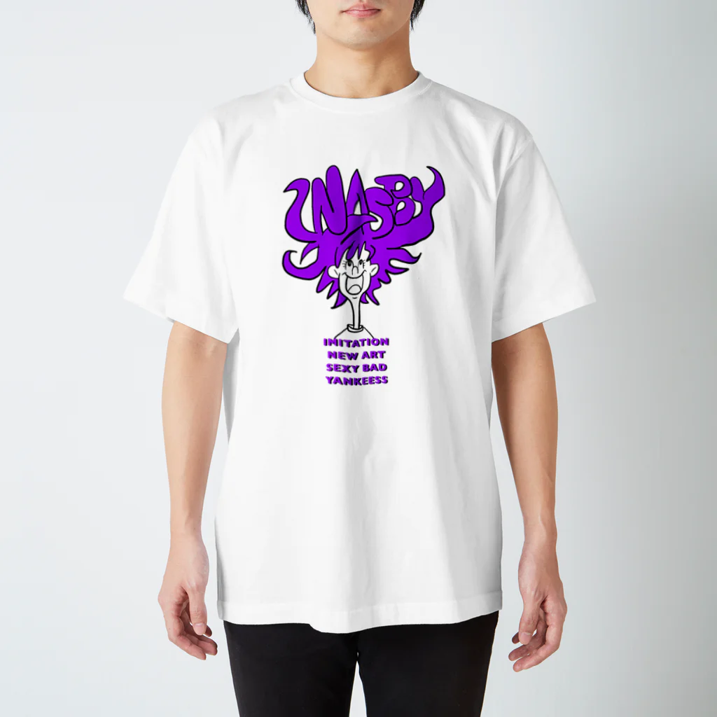 INASBY 髑髏毒郎のINASBY HAIR スタンダードTシャツ