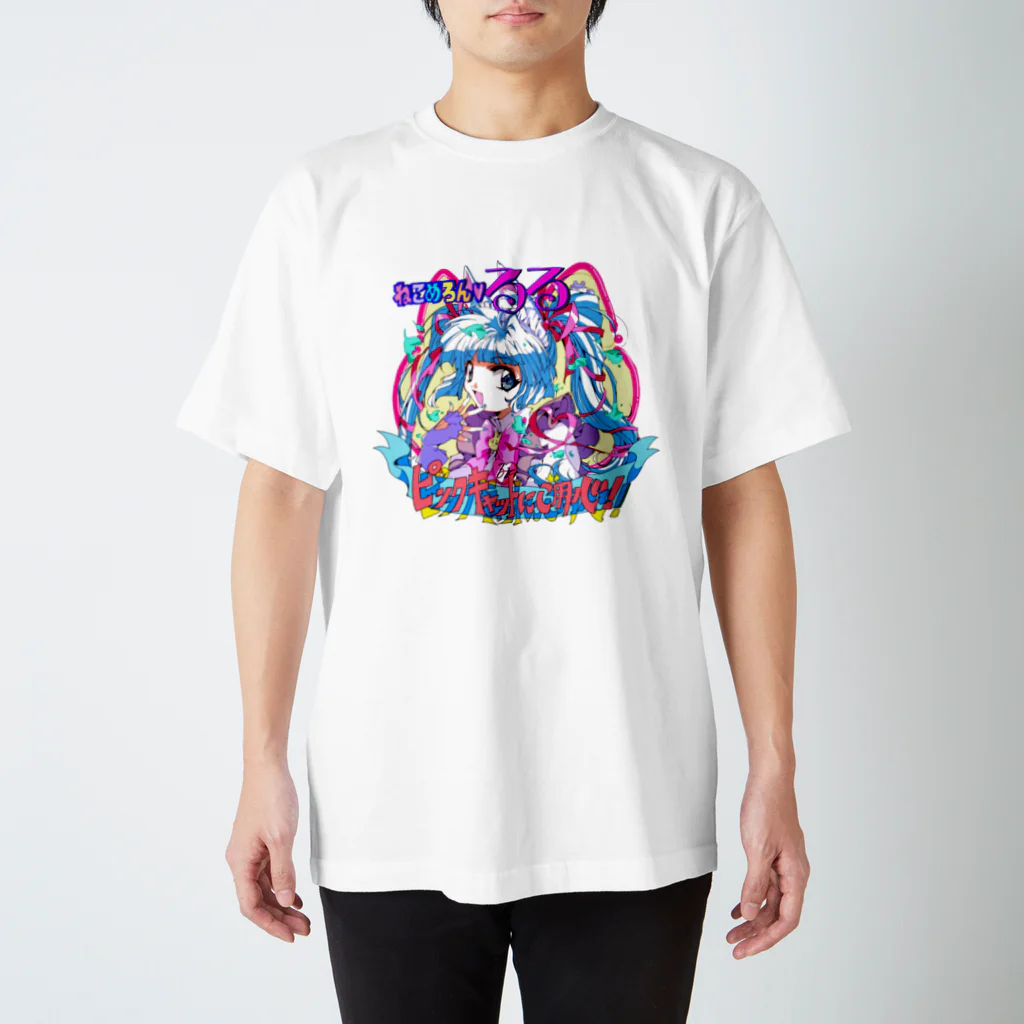 MELON♡HOLICのねこめろんるる×鮫島匡吉 コラボA スタンダードTシャツ