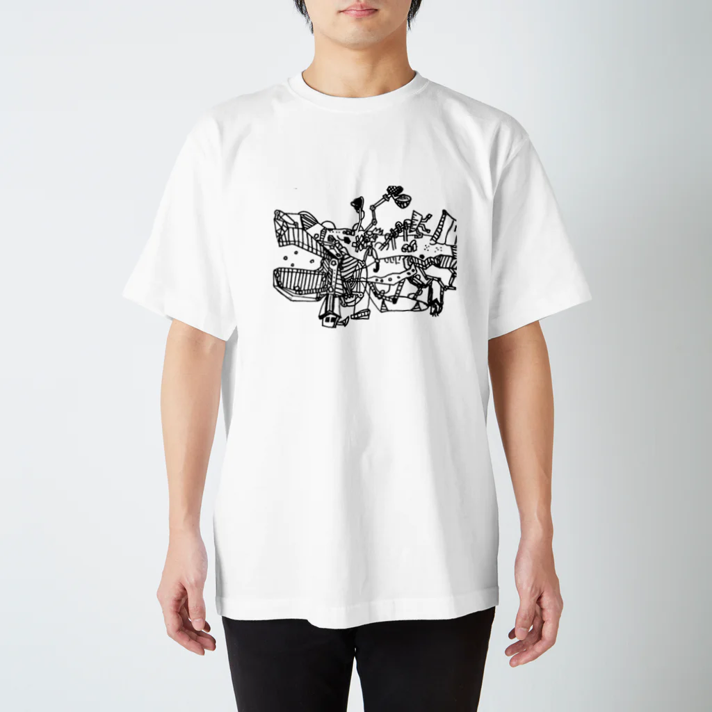 空飛ぶクジラの空飛ぶクジラ Regular Fit T-Shirt