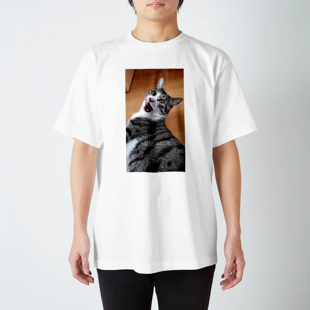 Alone catのペロンしたところ スタンダードTシャツ