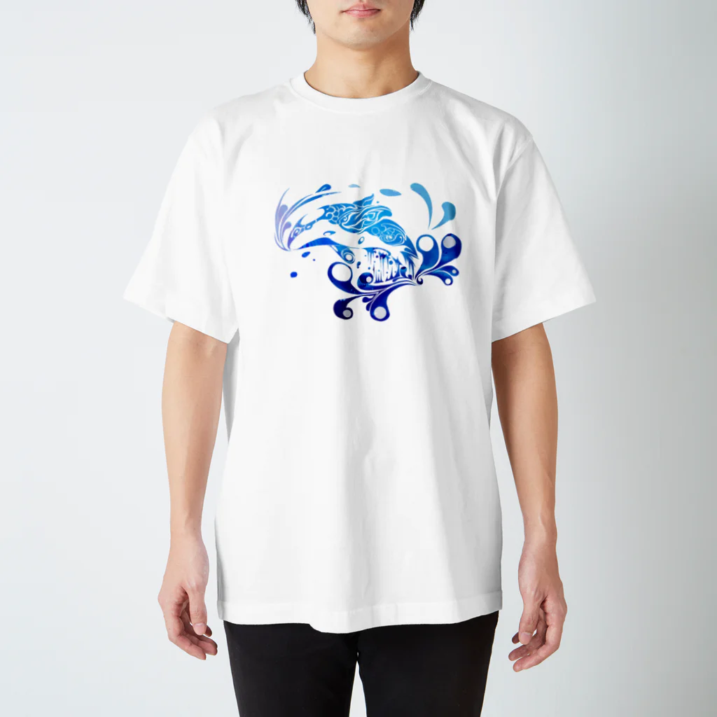 THE禅のトライバル「シャチ」 Regular Fit T-Shirt