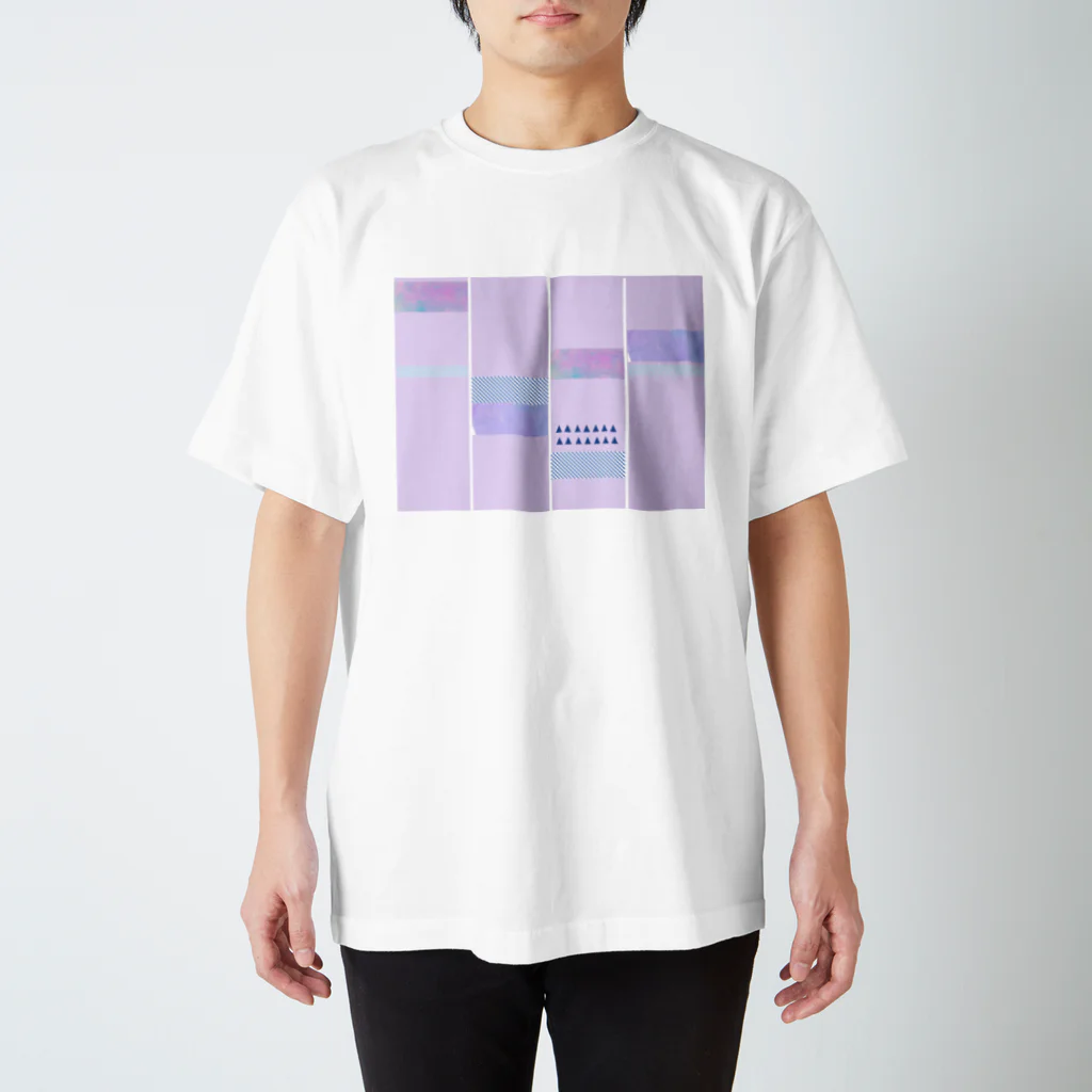 ネコとソラのパッチワークタイプ Regular Fit T-Shirt