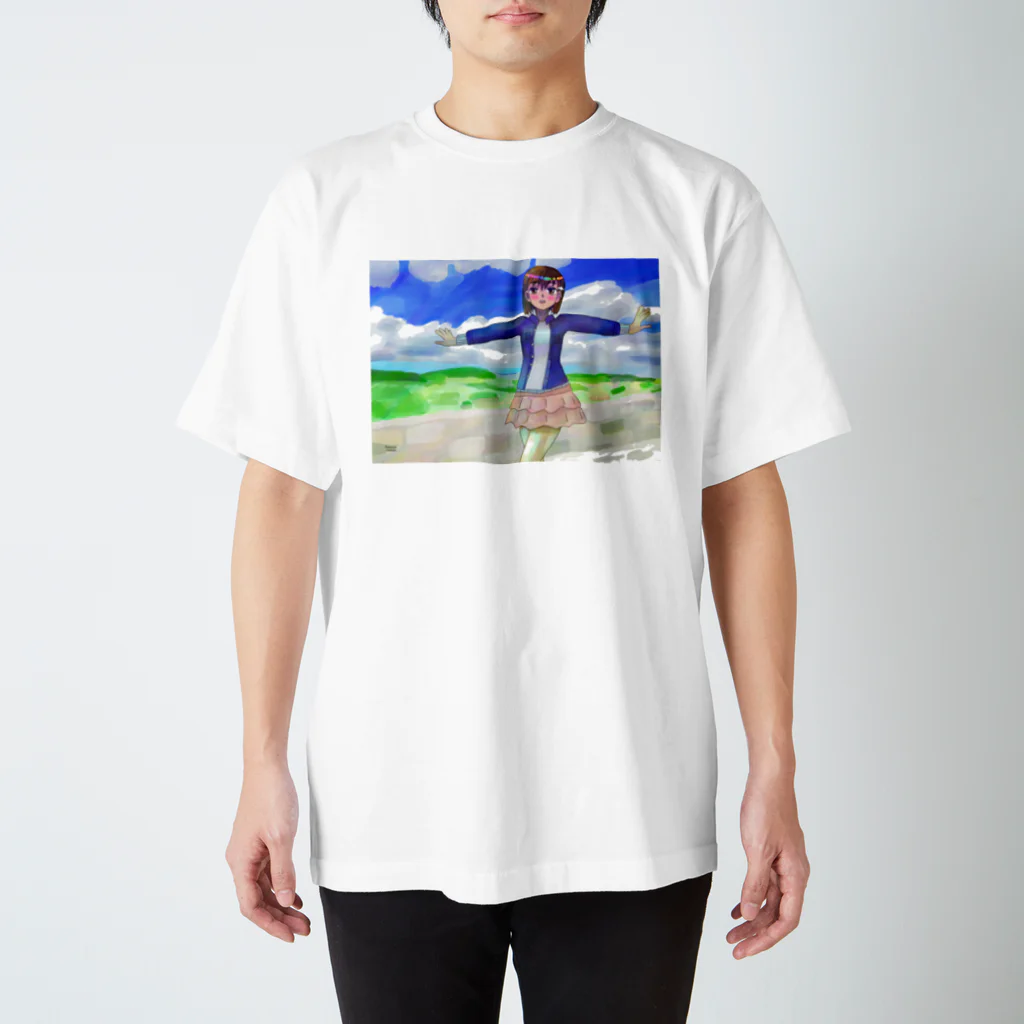 きなこもちの小屋２号店の城壁からの眺め スタンダードTシャツ