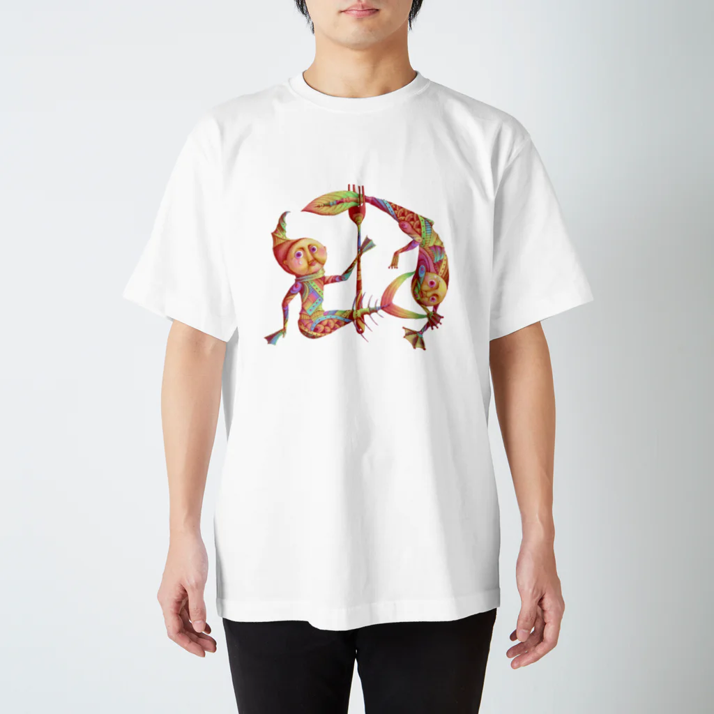 よちーずの魚と蛙の化身 Regular Fit T-Shirt