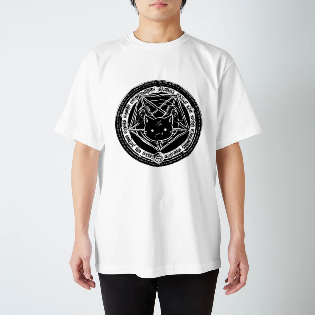 Lunatic Cat-ismのにゃたにずむ-Devil star Regular Fit T-Shirt