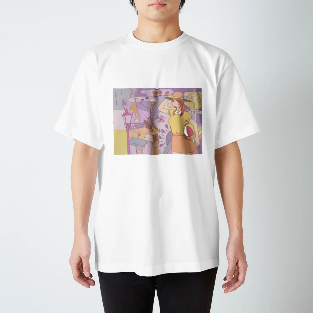 五月の夢と道(ちょっと色違い＆横幅短縮) スタンダードTシャツ