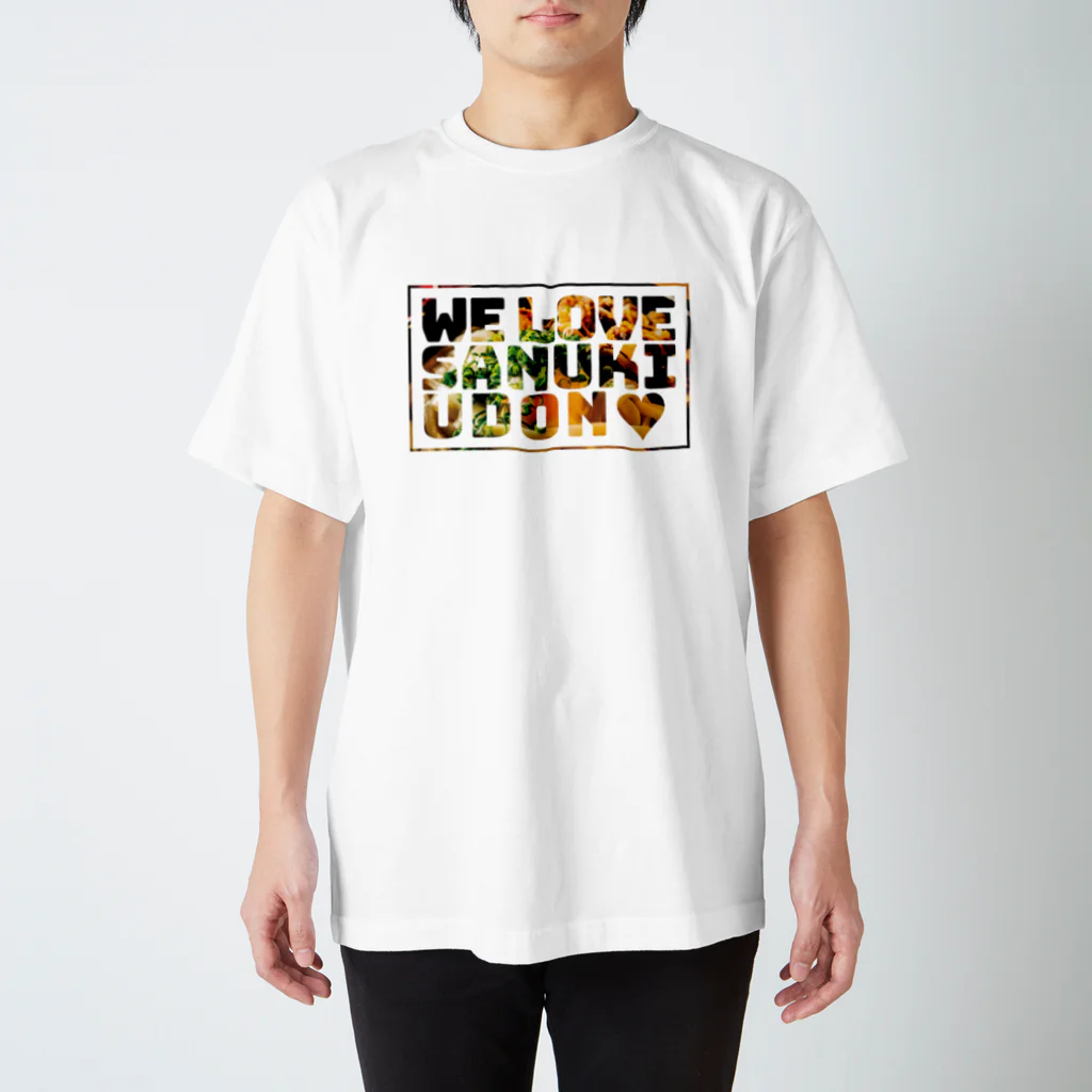 HENMO DESIGN TSHIRTSのうどん早見表＆WE LOVE SANUKI UDON スタンダードTシャツ