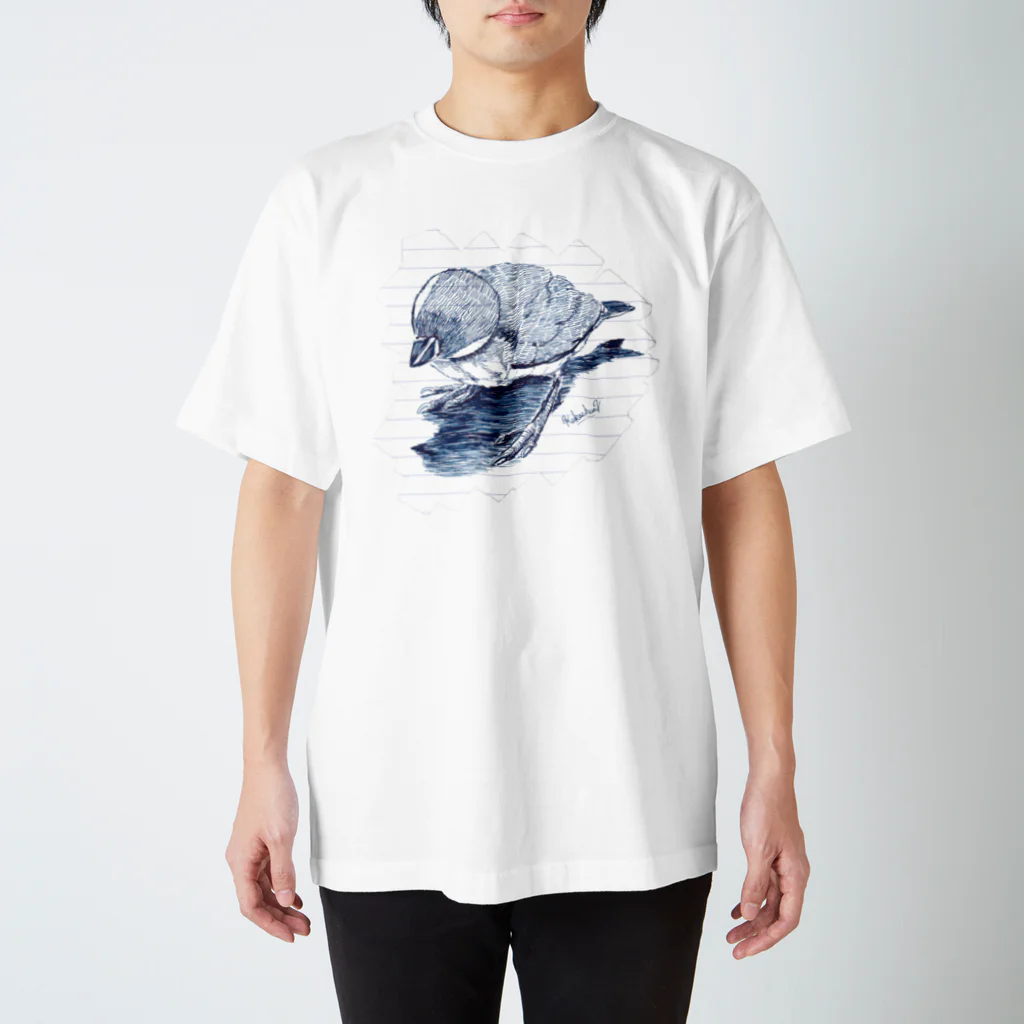 kakachun2のひな文鳥のくりくりアタマ スタンダードTシャツ