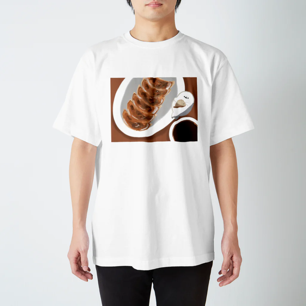 あざらし屋の餃子とあざらしとぎょうざらし スタンダードTシャツ