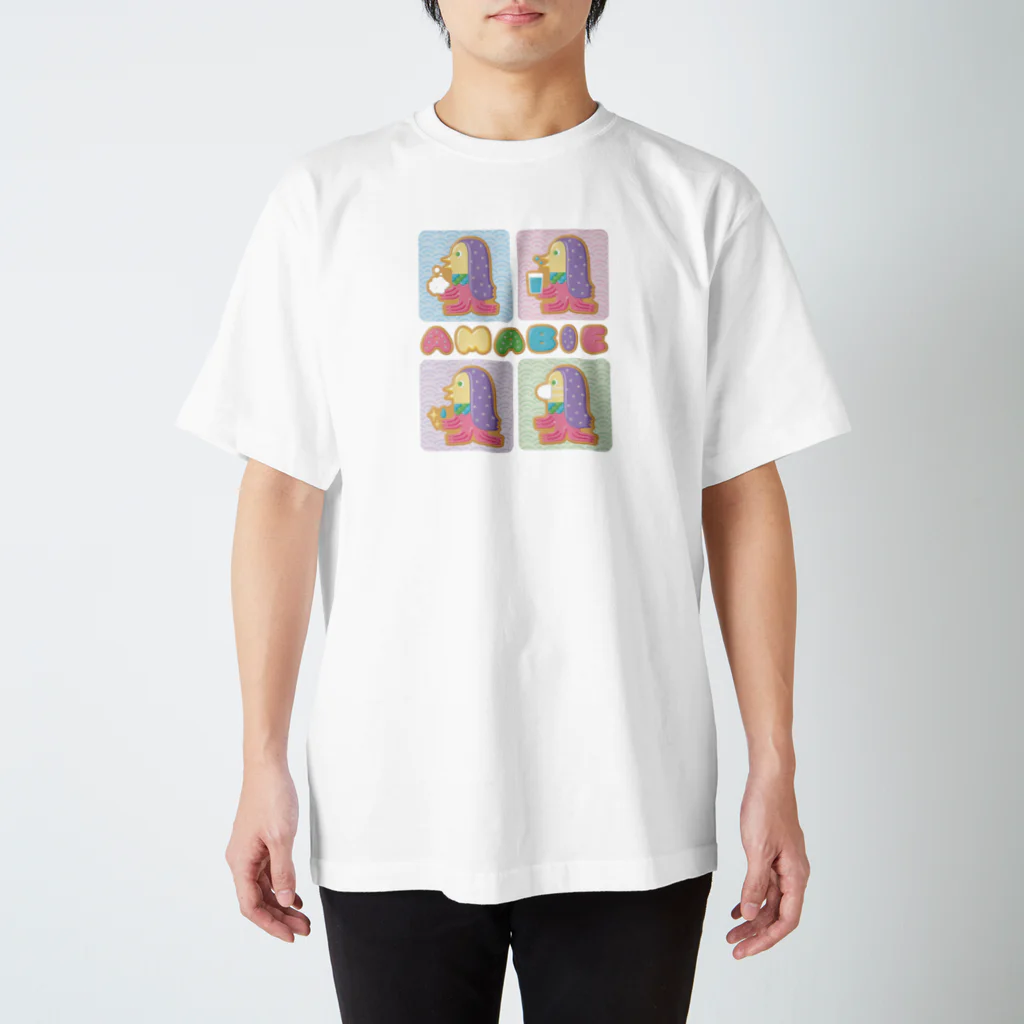 Atelier Zakiのアマビエクッキー【2列】 Regular Fit T-Shirt