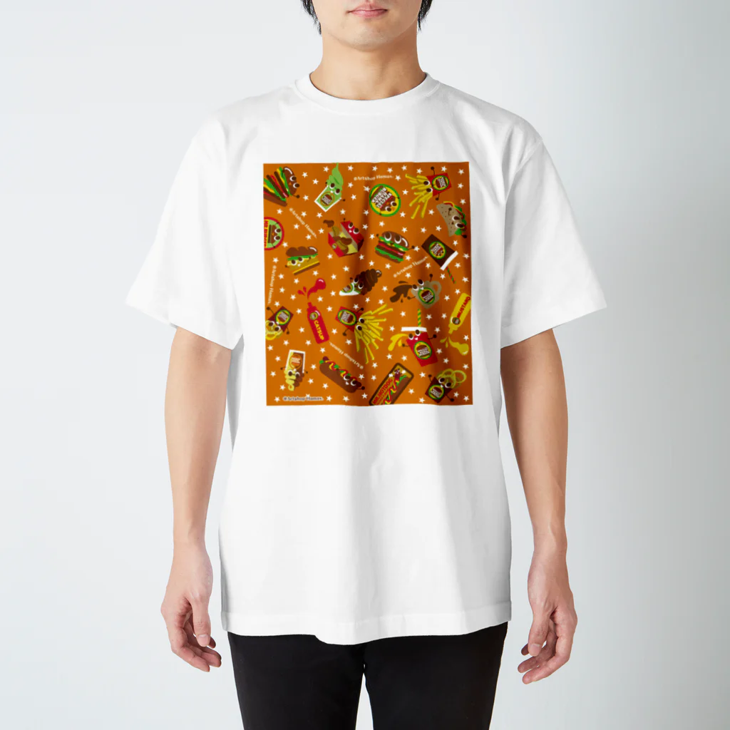 artshophamaxのBURGER Cafe スタンダードTシャツ