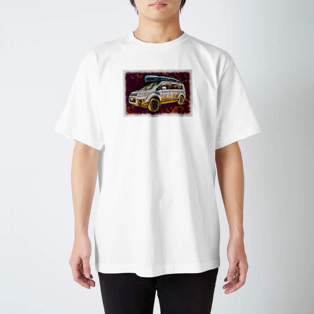 野鳥と犬の竃蔵屋(かまくらや)のカヌー デリカ Regular Fit T-Shirt