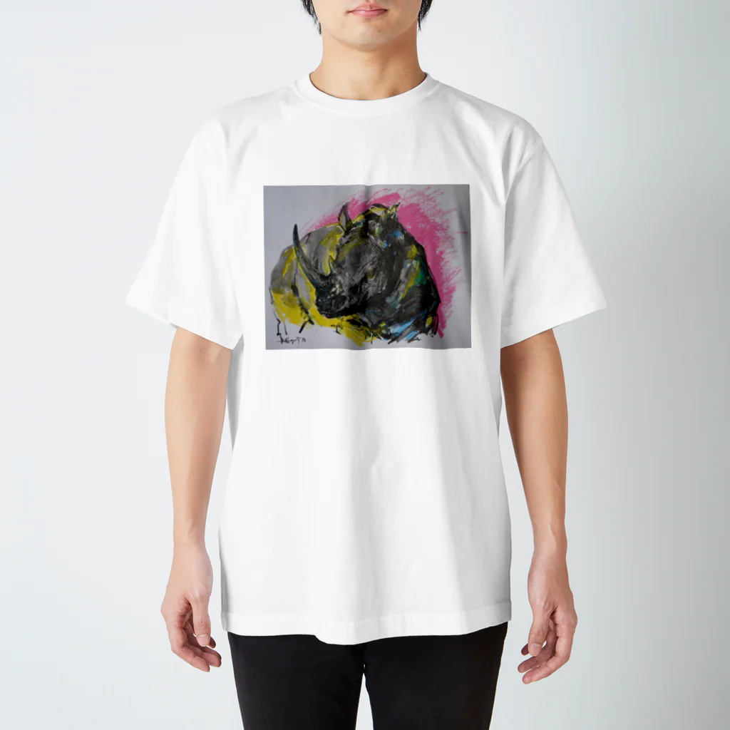 永久凍土の国の白夜のRhino2017 スタンダードTシャツ