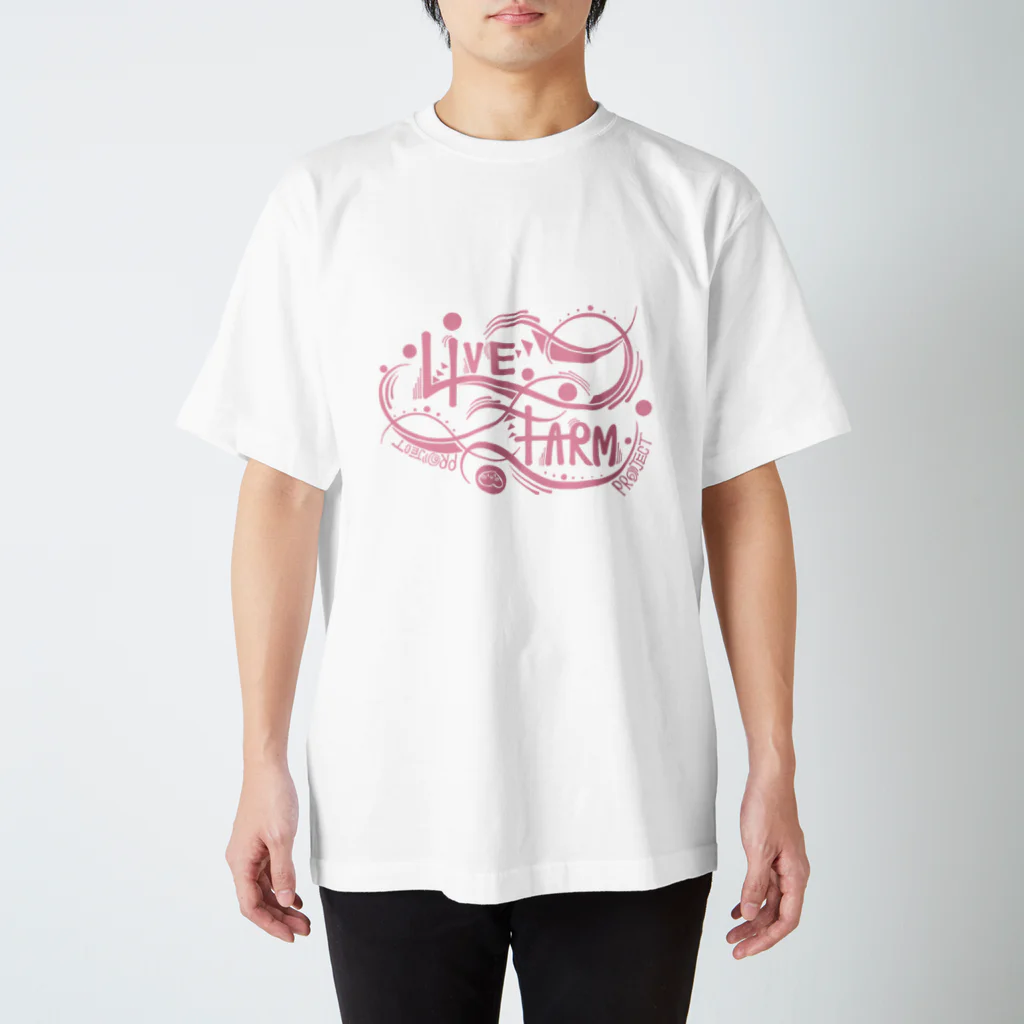 LiVE FARM PROJECT 2021のLiVE FARM PROJECT × ▼LAKUGAKI△コラボ　PiNK スタンダードTシャツ