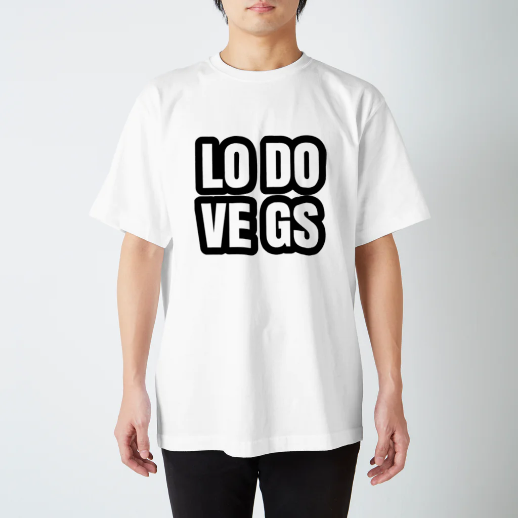 マースィーツのLove Dogsデザイン　背景透明 スタンダードTシャツ