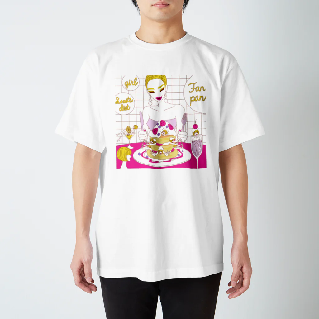 sachiko2004shopのFANCY PANCAKE Regular Fit T-Shirt