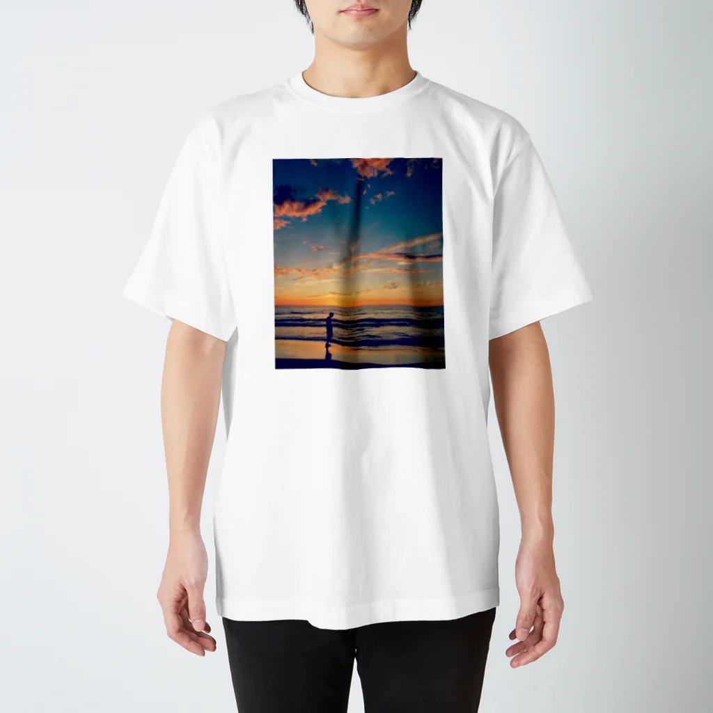 nature_photo SHOPのSunset  Beach スタンダードTシャツ