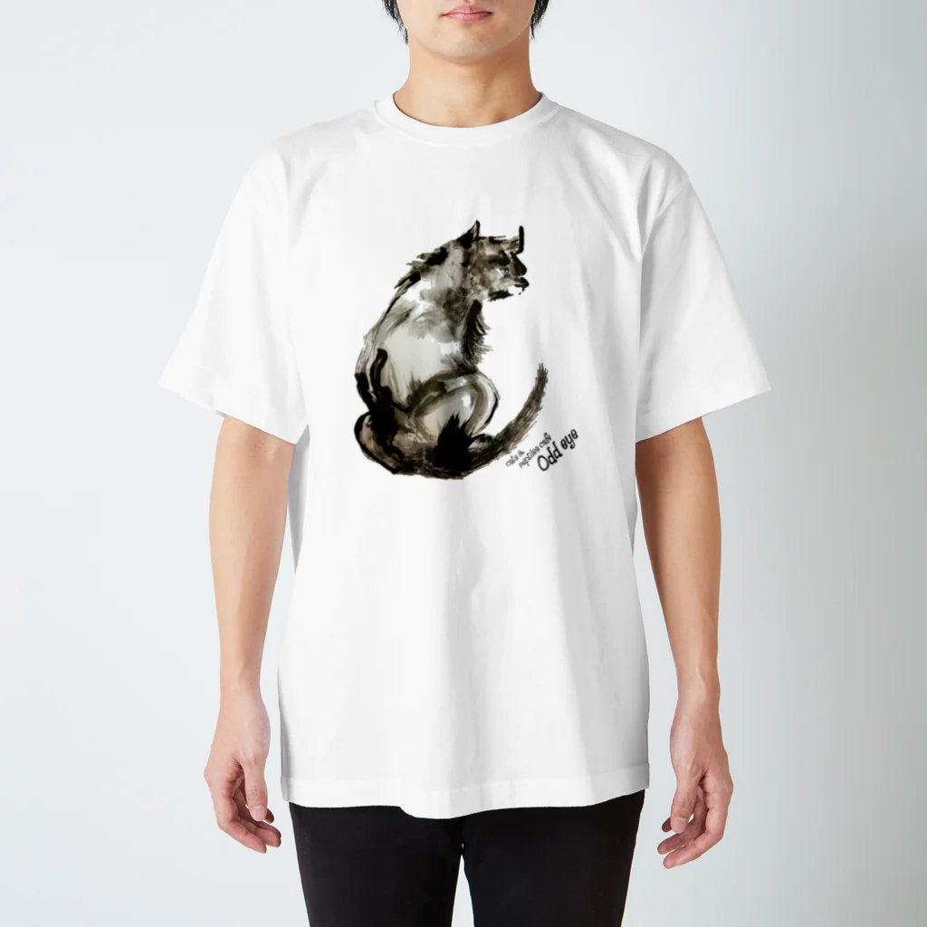 cats&reptiles cafe Odd eyeのOdd eyeグッズ スタンダードTシャツ