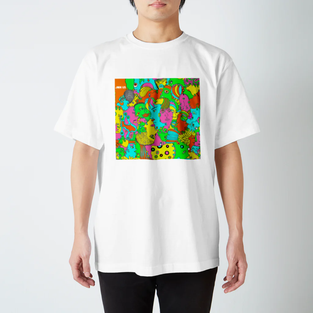 Kaisei Nakajimaのいけてるスリスリくん スタンダードTシャツ