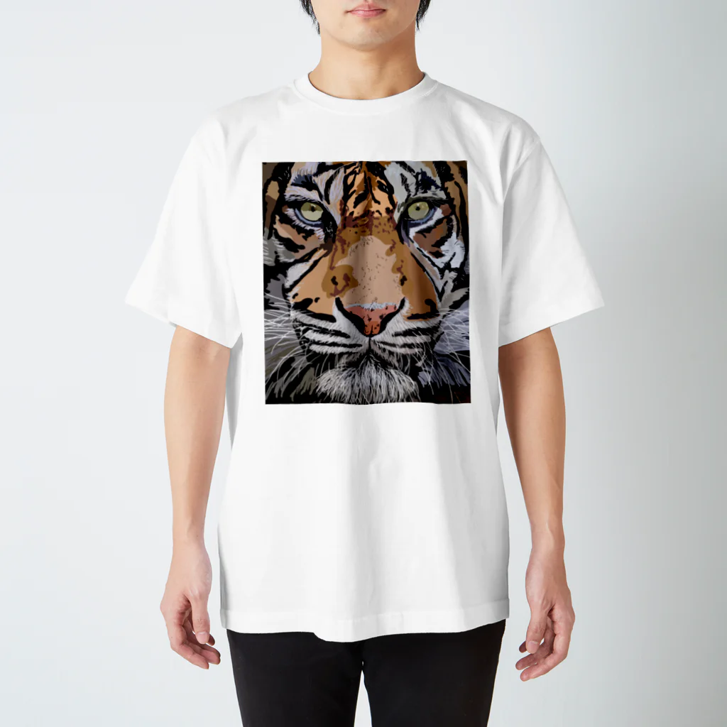 NAKAMARU ART SHOPのTIGER スタンダードTシャツ