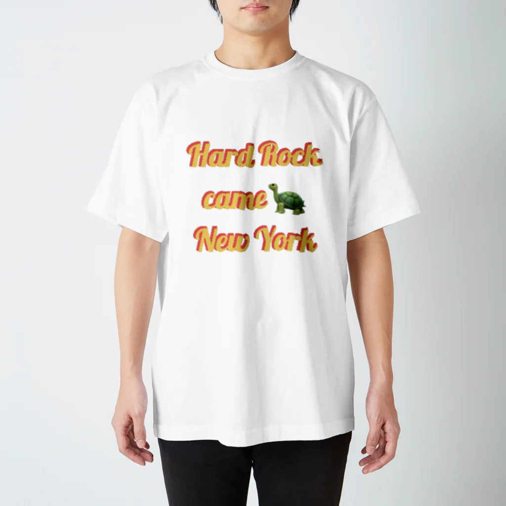 Hashiya/(橋屋) Hard Rock Came🐢のHard Rock な　亀　(ニューヨーク) Regular Fit T-Shirt