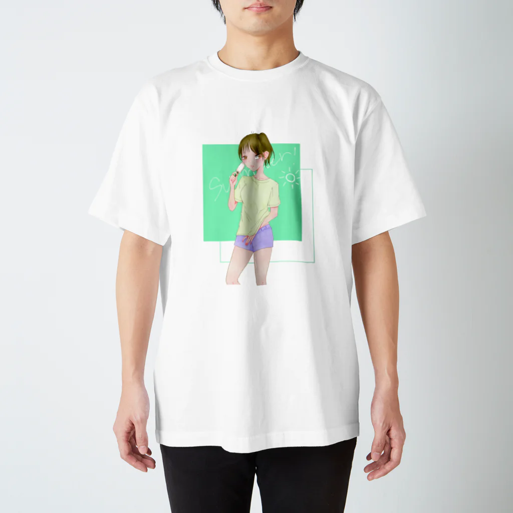 あげしゃのいろいろ屋のアイスwith女の子 スタンダードTシャツ