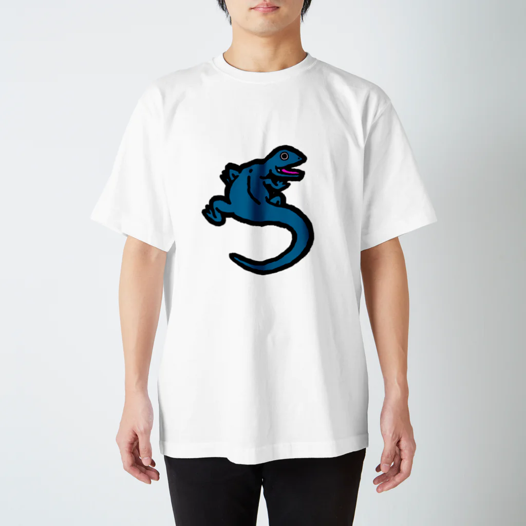 komgikogikoのいい気分のトカゲ Regular Fit T-Shirt