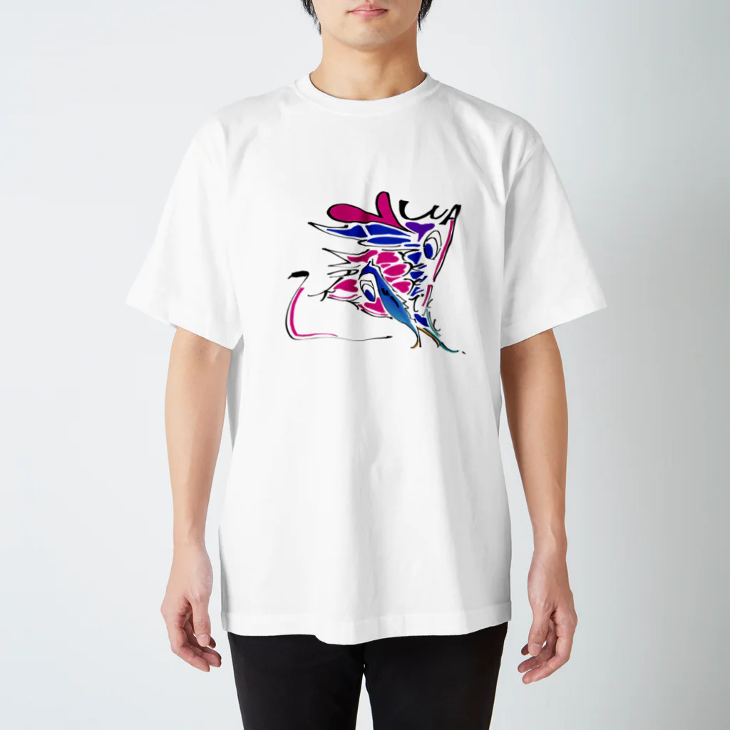 RYO NISHIWAKIのRyo Nishiwaki peacock&quetzal Regular Fit T-Shirt